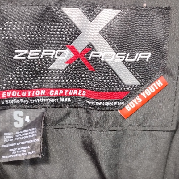 ZeroXposur Winter Bib Ski Pants Snowboard Boys 4 Black Outdoor Snow Ski Comfy - Picture 9 of 11